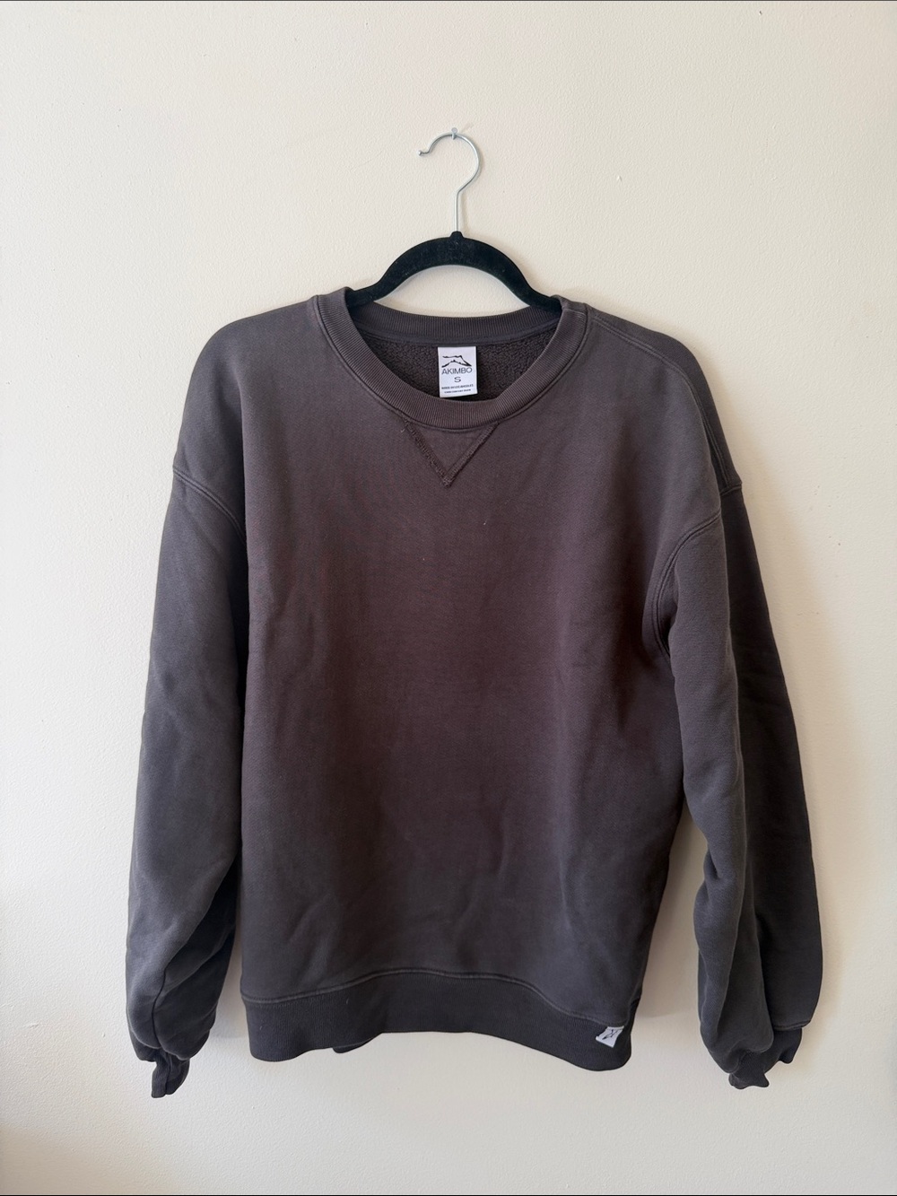 Men's Crewneck Sweatshirt - washed black
